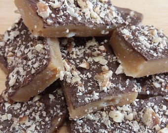 REAL EnglishToffee, English Toffee with Guittard Chocolate