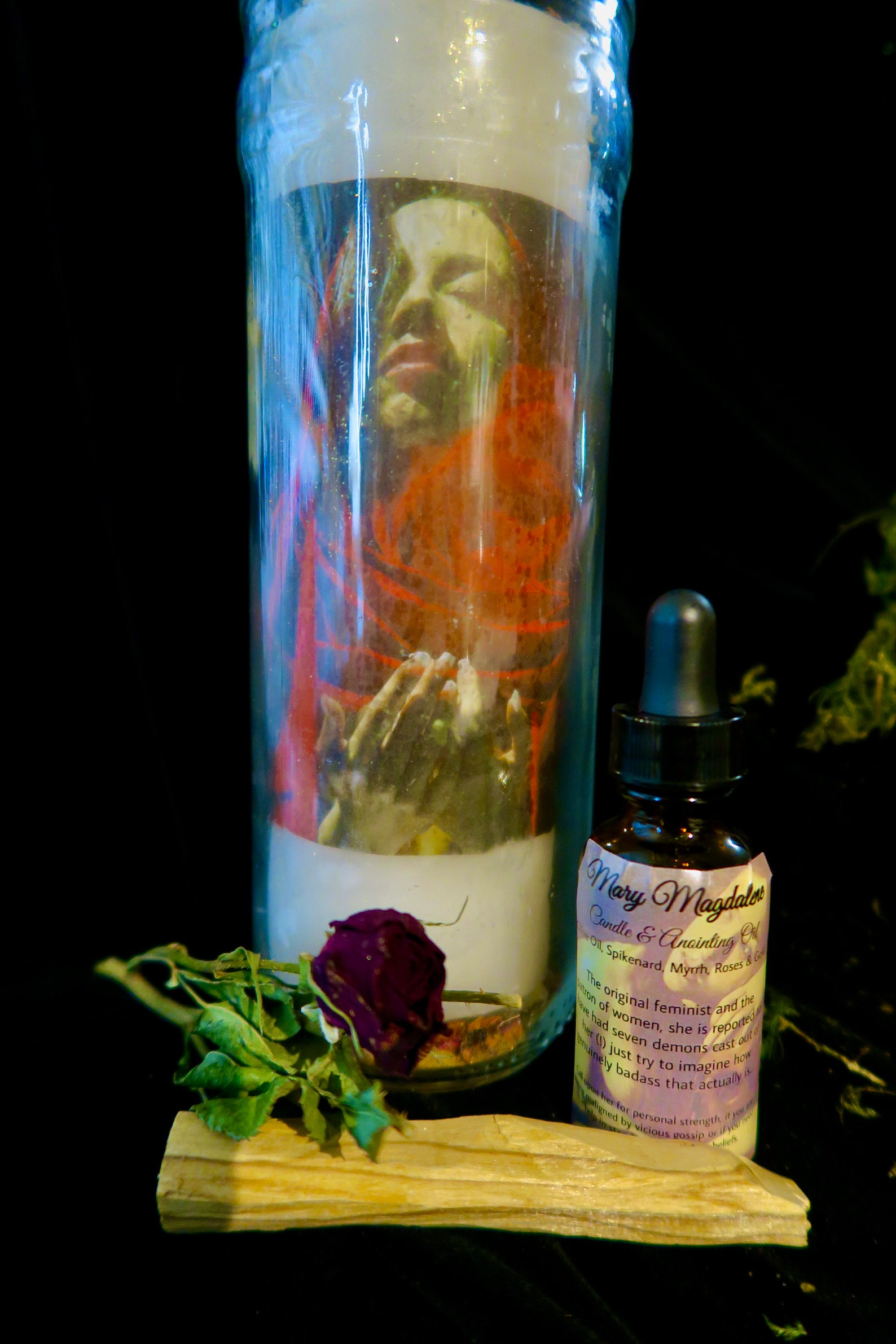 Magdalene Novena Candle/anointing Oil Kit mary Magdalene: | Etsy