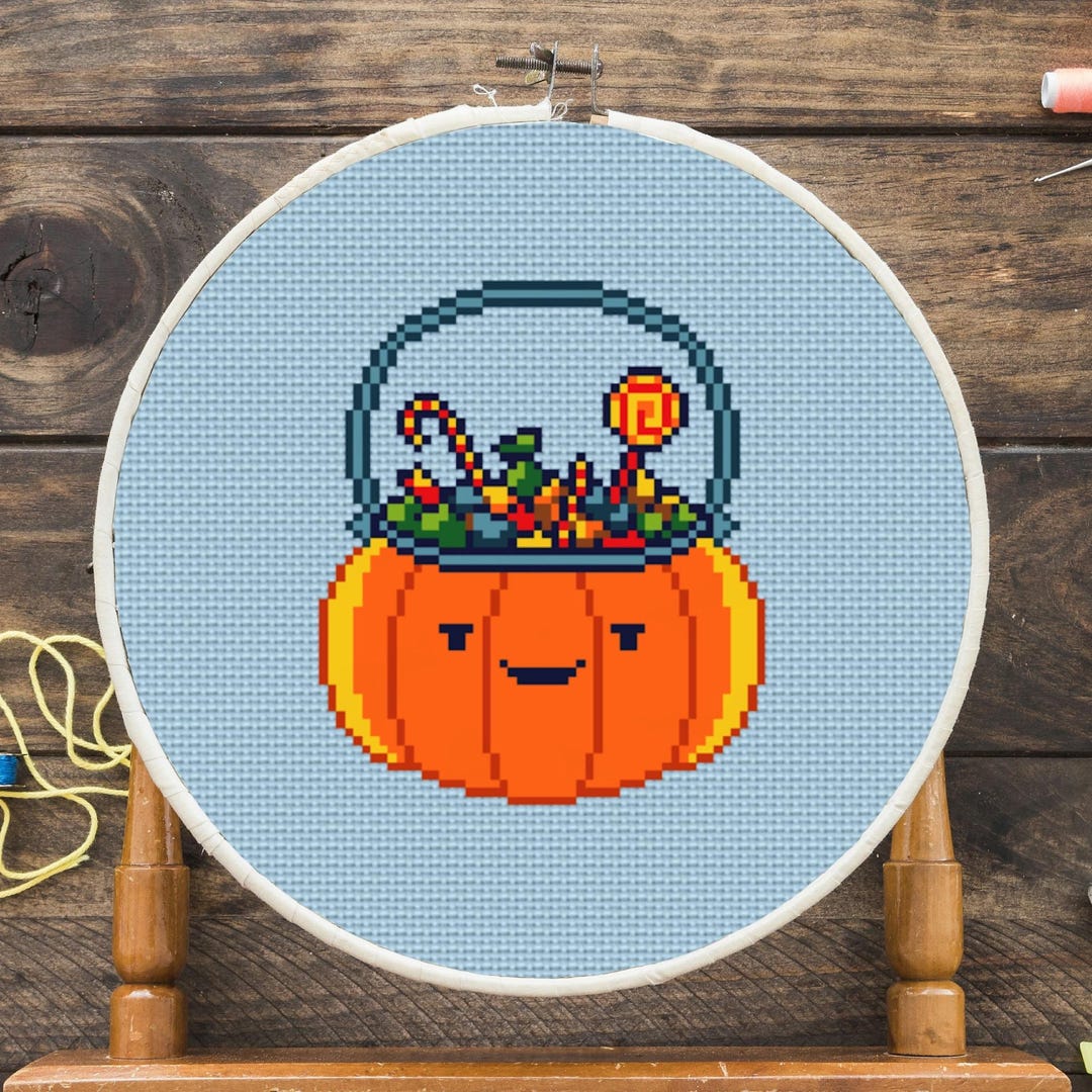 Treat Bag Cross Stitch Pattern - Etsy