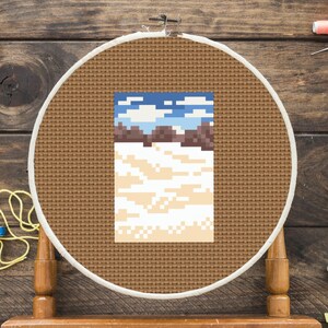Mini White Sands Cross Stitch Pattern