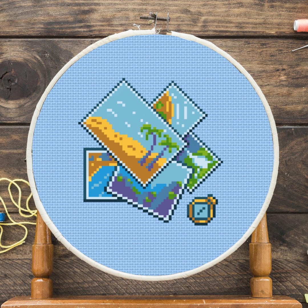 Postcards Cross Stitch Pattern - Etsy