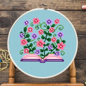 Blumenbuch Kreuzstichmuster