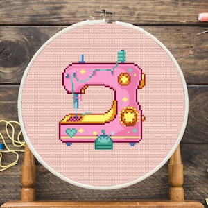 Sewing Machine Cross Stitch Pattern