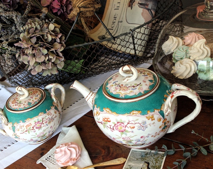 Sarreguemines Minton Teapot Etsy