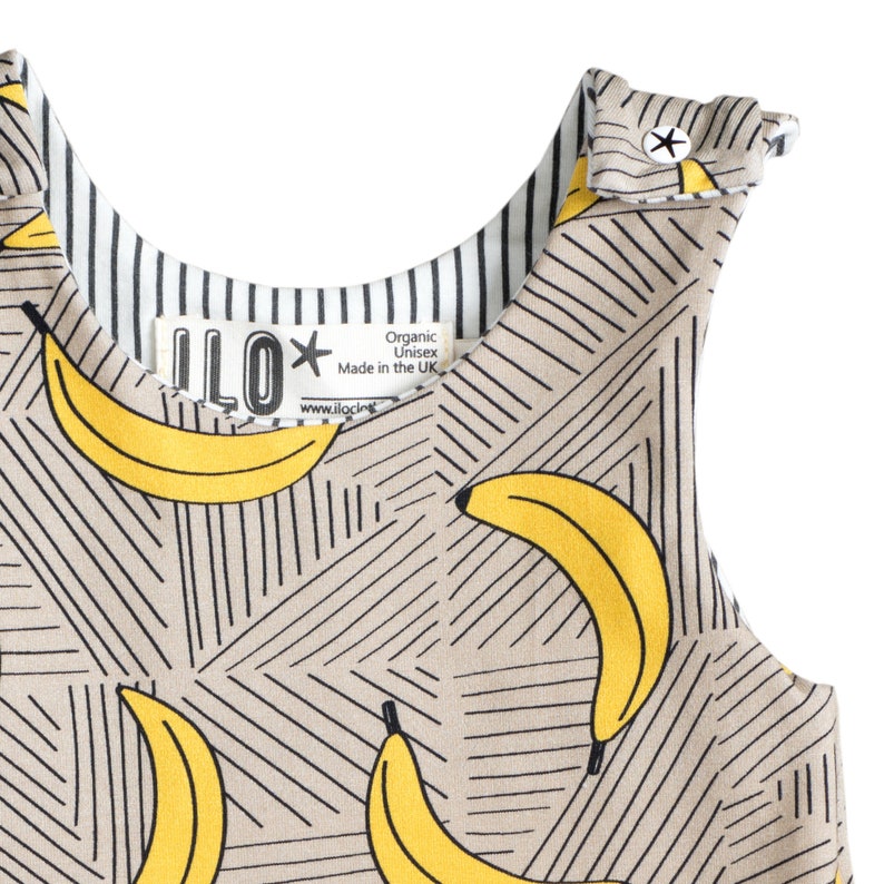 Bananas Organic Jersey Expandable Romper image 2