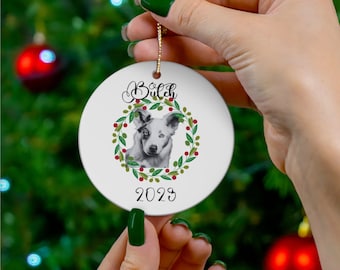 Personalisierte Haustier Ornament, Haustier Weihnachtsverzierung, Haustier Portrait, Haustier Portrait, Haustier Portrait, Haustier Portrait