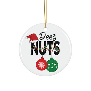 Ornements de noix de Deez, décorations de Noël drôles, Noël drôle, cadeau drôle, cadeau de noix de Deez, Noël noix de Deez