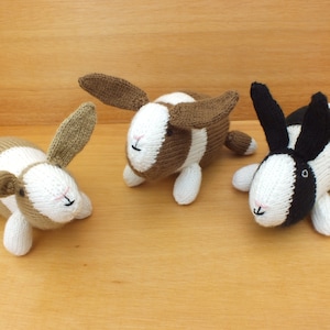 Hand Knitted Rabbits, Soft Cuddly Bunny, Stuffed Soft Small Animals