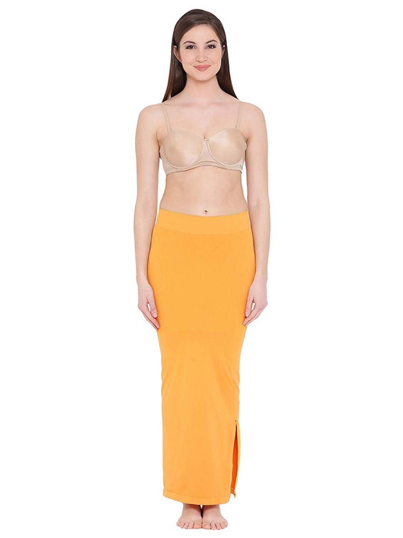 Buy YELLOW SAREE SHAPEWEAR Women's Stretchable Skirt Petticoat Lehanga  Fabric Craft Mermaid Skirt Sari Skirt Elasticated Petticoat Party Wear  Online in India 