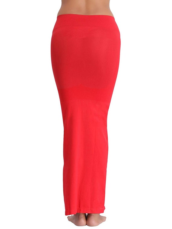 Red Saree Shape Wear Saree Petticoat Stretchable Shapewear Saree Inskirt 