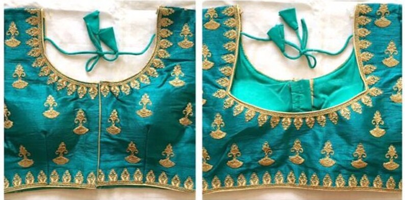 Saree Choli Crop Top Sari Wedding /& Party Wear Women Combo Free Shipping Ready Made Blouse with Saree Combo Floral Embroidered Blouse