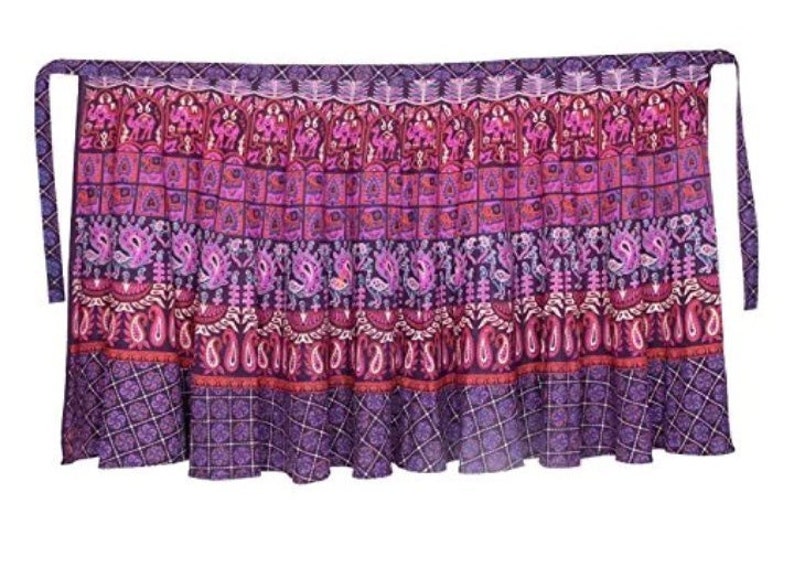 RAJASTHANI LOOK Ready Made Cotton Summer Lehanga Wrap Round Skirt Printed Fabric Women Ethnic Petticoat for Saree Skirt On Choli 38in Long.