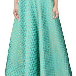 RAJASTHANI LOOK Ready Made Cotton Summer Lehanga Wrap Round Skirt Printed Fabric Women Ethnic Petticoat for Saree Skirt On Choli 38in Long.