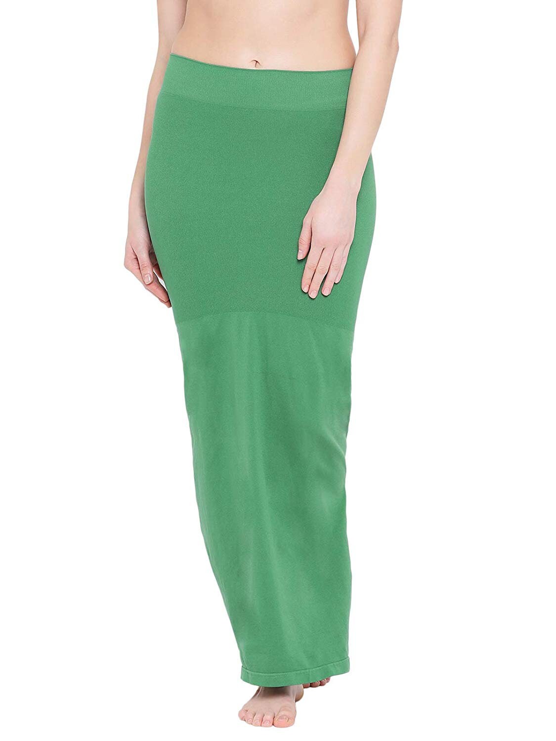 GREEN SAREE SHAPEWEAR Women's Stretchable Skirt Petticoat Lehanga