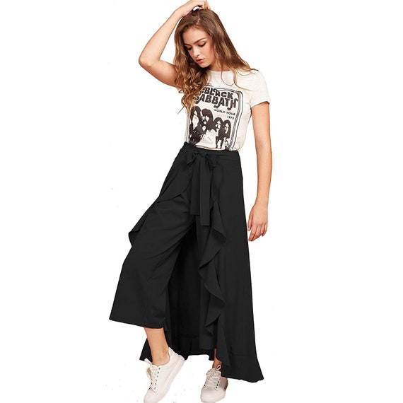 ruffle palazzo skirt with top