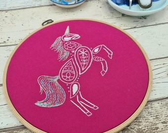 Unicorn Embroidery Pattern PDF for Beginners Embroidery Digital Download Embroidery Instructions Download