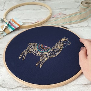 Llama Embroidery Pattern PDF for Beginners Embroidery Digital Download Embroidery Instructions Download