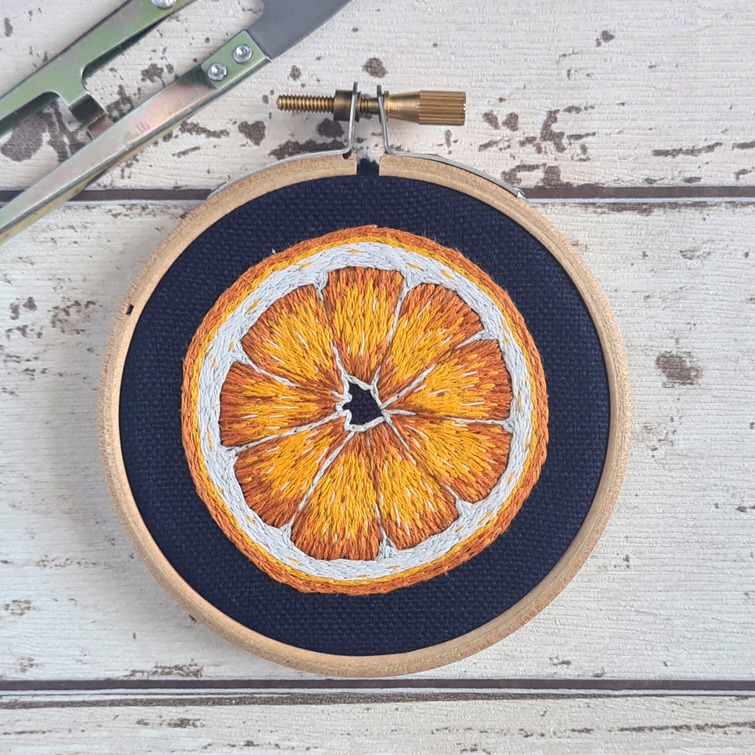 Orange Needle Painting Kit Needle Painting Kit for Beginners Etsy UK