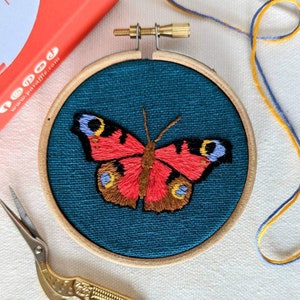 Mini Butterfly Embroidery Kit, Spring embroidery kit