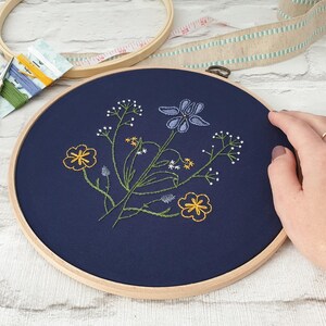 Botanical Embroidery Pattern PDF for Beginners Embroidery Digital Download Embroidery Instructions Download