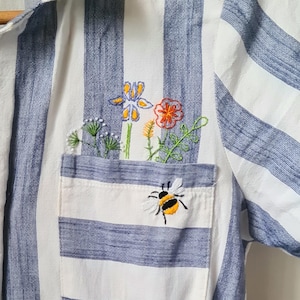 Stick und Stitch Kit Personalisieren Sie Kleidung Stickerei einfach Upcycle Fashion Kit Countryside Embroidery