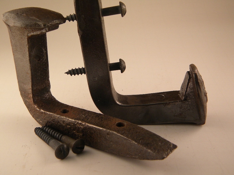 Railroad Spike Bent Hooks image 1