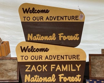 Personalized National Forest Sign