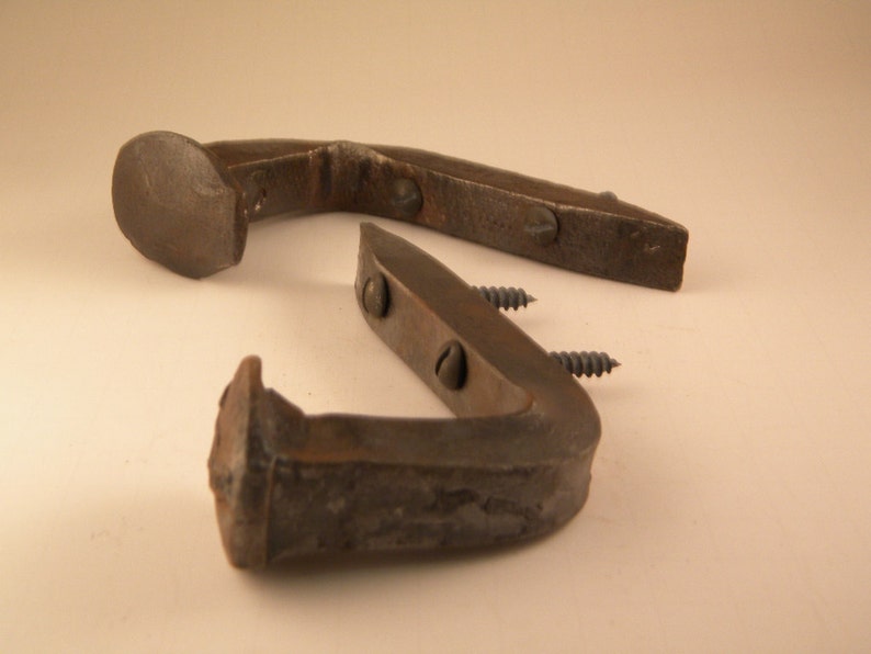 Railroad Spike Bent Hooks image 2