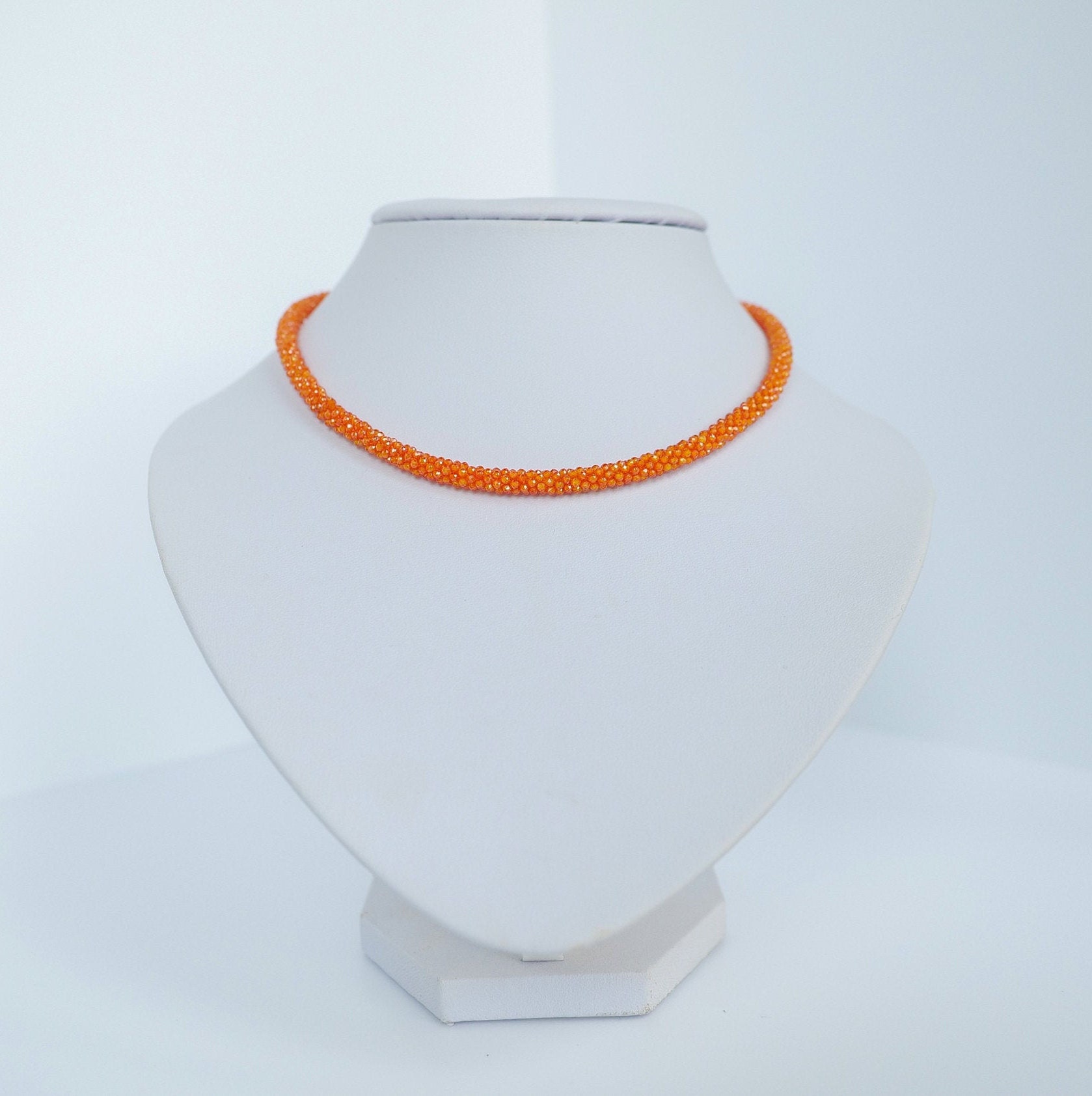 Orange choker Clearance