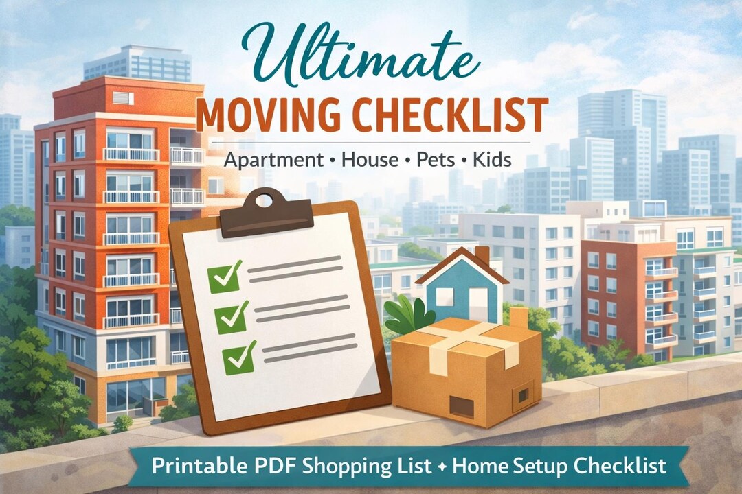 Ultimate Printable Moving Checklist and Planner - Etsy