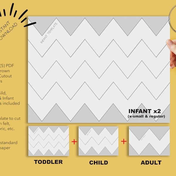 Printable Charlie Brown Zig-Zag Pattern for Halloween Costumes - Instant Download - Charlie Brown