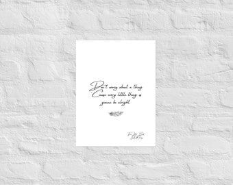 Three little birds; Dont Worry Bob Marley Reggae lyrics wall hanging art print  minimalist island tropical | Poster Print