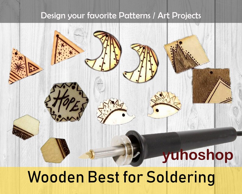Hexagram 6 star Shape Mini Mixed Small Wooden piece for Embellishment Scrapbook,DIY jewelry Earrings Craft Button ornament and Card Making