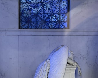 Weeping Angel, New Orleans Photography, Cemetery Photography, New Orleans Wall Art'