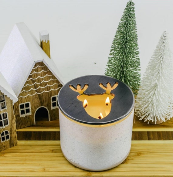 Holiday Handcrafted Candle-Saver™ Brand Toppers! Look Great AND Help Melt your Candle Evenly! Fit Yankee Candles & More!!