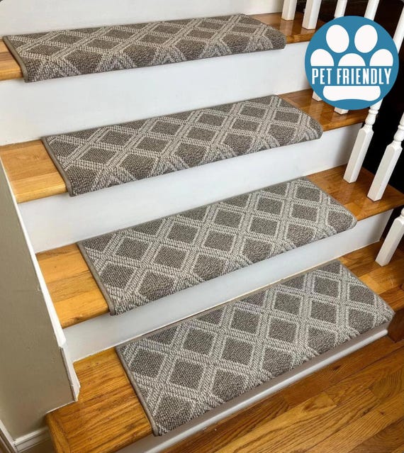 Scout Stampede Pet Friendly True Bullnose® Padded Carpet Stair Tread (Sold Each)