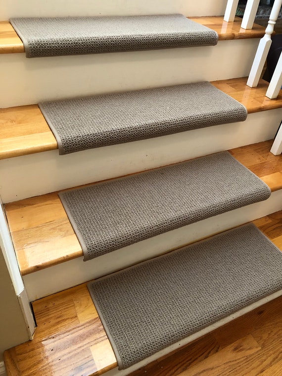 SALE BOX SET! Set of 18 Matrix Suede True Bullnose® Padded Carpet Stair Treads 27" Wide X 10" Deep