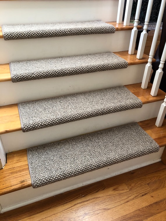 Kailash Prairie YAK WOOL! True Bullnose® Padded Carpet Stair Tread Runner Replacement for Style, Comfort and Safety (Sold Each)