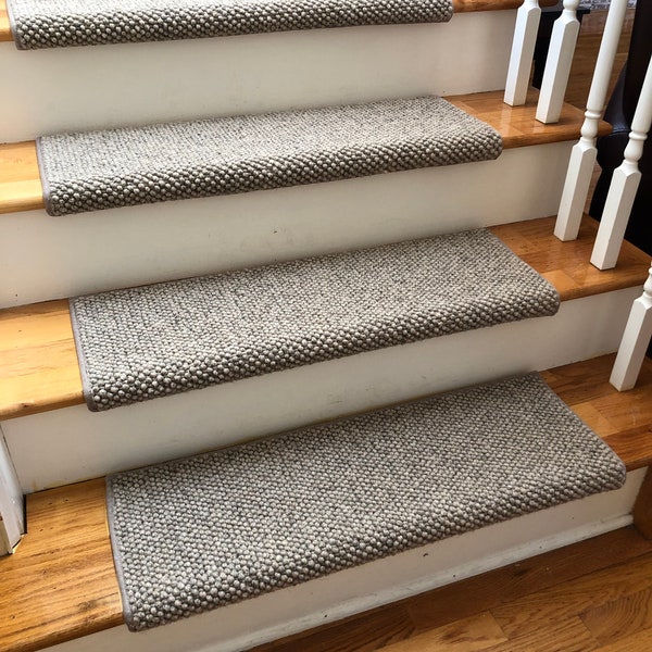 Kailash Prairie YAK WOOL! True Bullnose® Padded Carpet Stair Tread Runner Replacement for Style, Comfort and Safety (Sold Each)