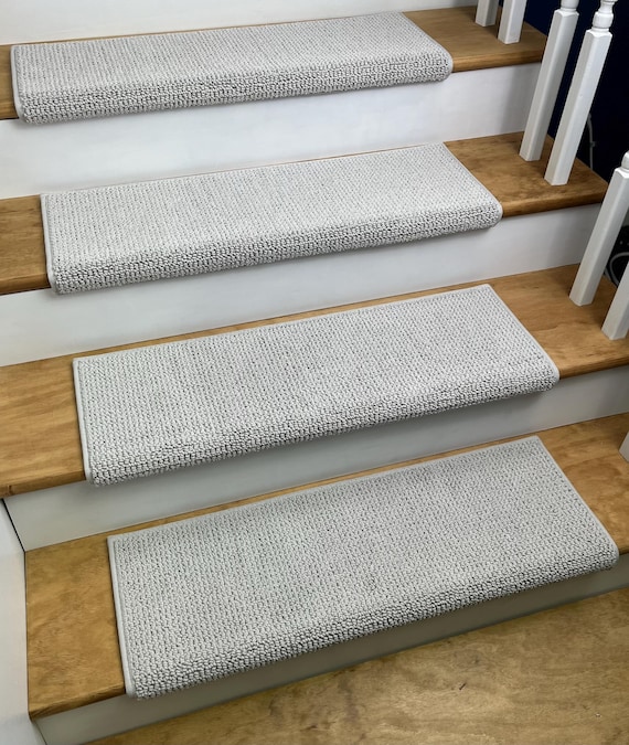 Arden Park Cloudy Day (Plus other color) True Bullnose® Carpet Stair Tread Sold Each