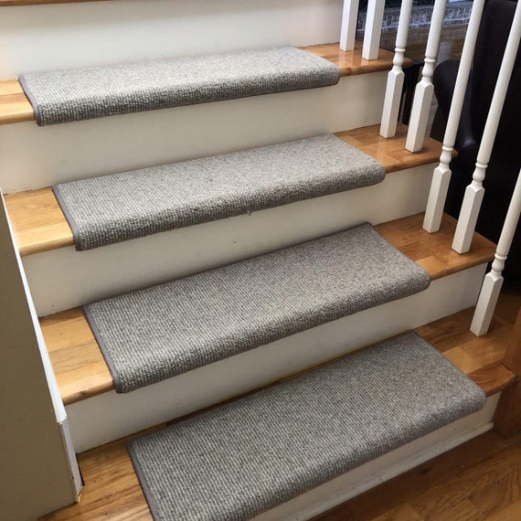 SALE! Ready to Ship Executive Park Northface 100% Wool-True Bullnose® Padded Carpet Stairs 27" wide & 31" wide (Sold Each)