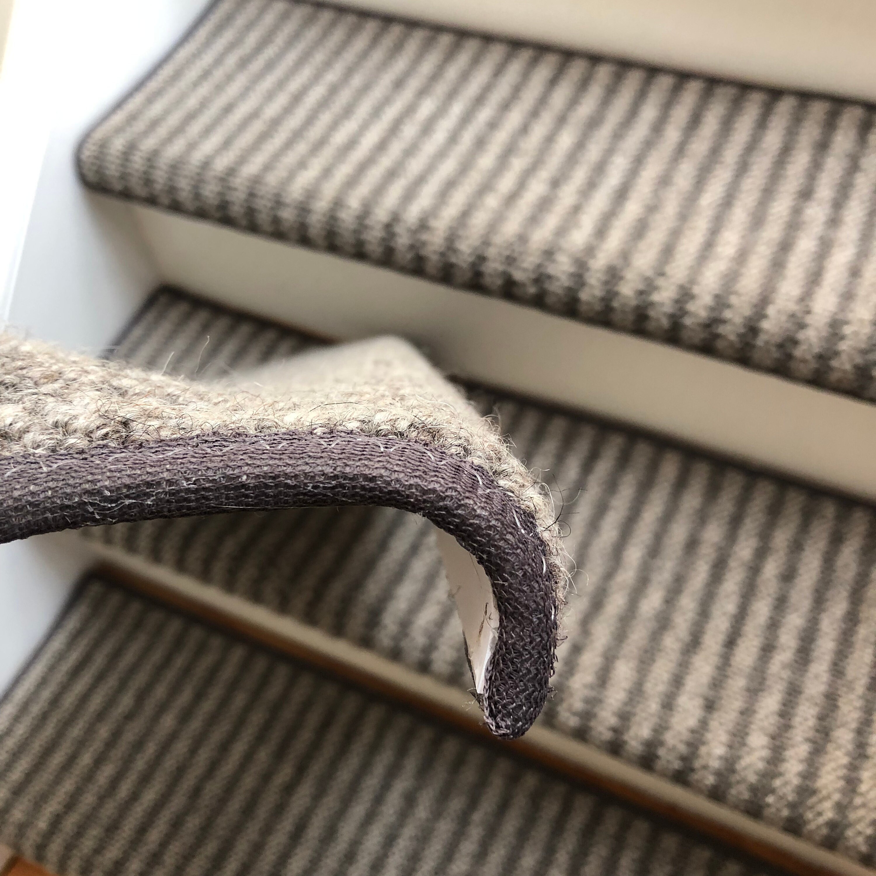 Bozeman 100 Wool True Bullnose® Padded Carpet Stair Tread Etsy UK