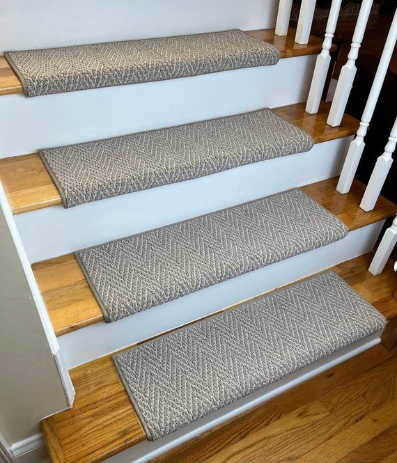 Always Natural Basket True Bullnose® Carpet Stair Tread Sold Each