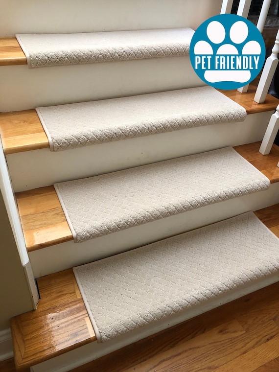 Pawnache Capri Coast Pet Friendly True Bullnose® Padded Carpet Stair Tread (Sold Each)