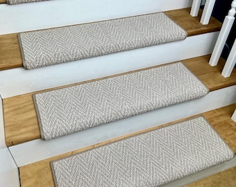 Always Natural Twine True Bullnose® Carpet Stair Tread Sold Each
