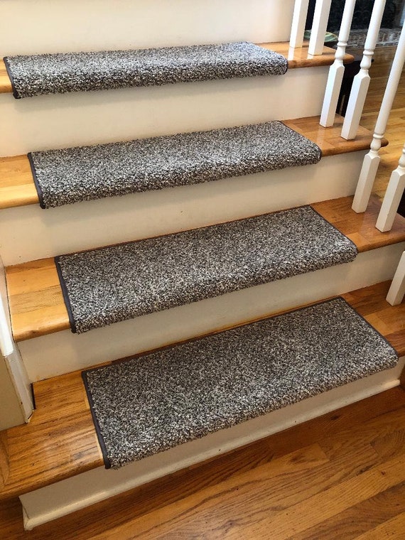 Ready to ship!  Lazy Days Stone Path True Bullnose® Padded Carpet Stair Treads (Sold Individually)