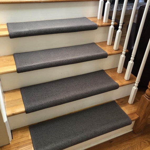 Wool Tip Shear II Mercury New Zealand Wool True Bullnose® Padded Carpet Stair Tread Runner Replacement Style, Comfort and Safety (Sold Each)