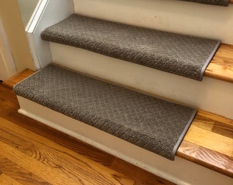 Pawnache Driftwood Pet Friendly True Bullnose® Padded Carpet Stair Tread (Sold Each)