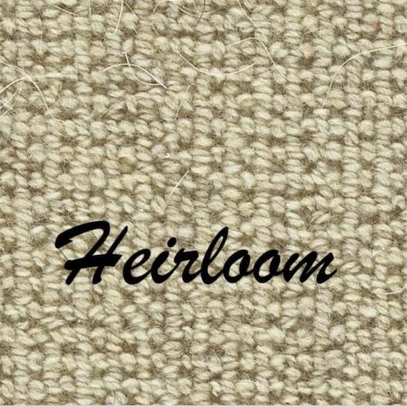 Washington Square Heirloom (plus other colors) 100% Wool! True Bullnose® Padded Carpet Stair Tread (Sold Each)
