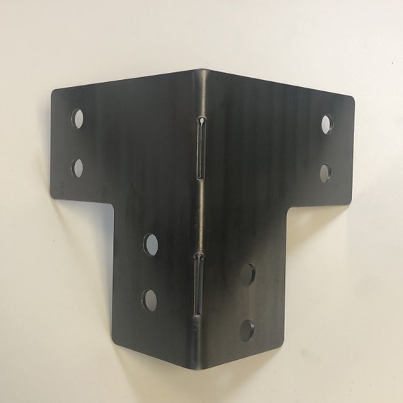PostHugger™ Outside Corner Brackets AND MORE For 4x4 (3.5"x3.5") Wood Posts | Made to Order Pergola Brackets | 1/8" Plate Steel USA